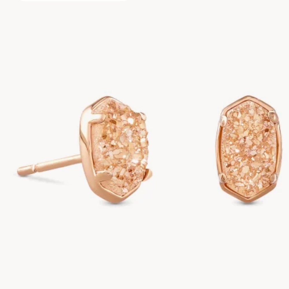 Kendra Scott Emilie Rose Gold Stud Earrings